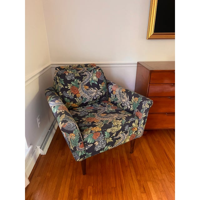 Blue Pair MCM Dragon Chairs For Sale - Image 8 of 10