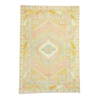 Turkish Oushak Rug 5'11" x 7'2" #19152 For Sale