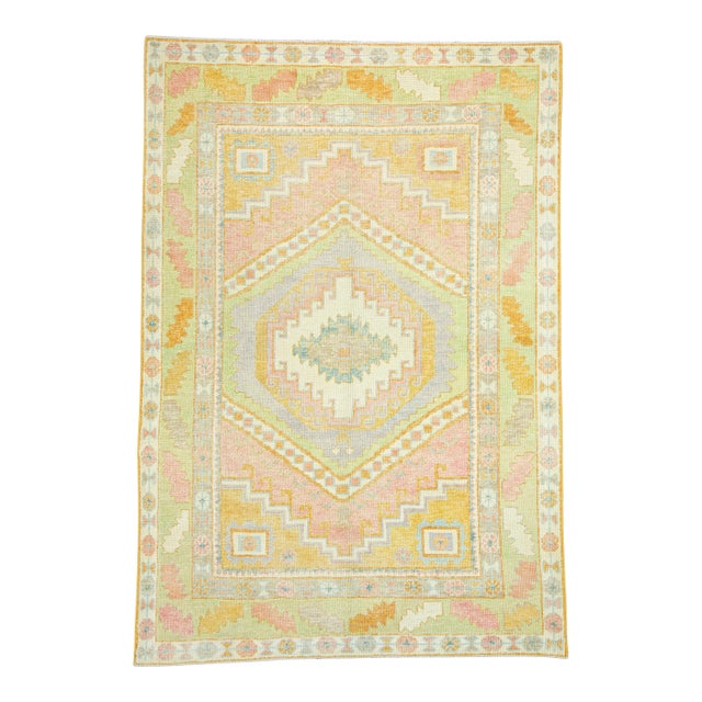 Turkish Oushak Rug 5'11" x 7'2" #19152 For Sale