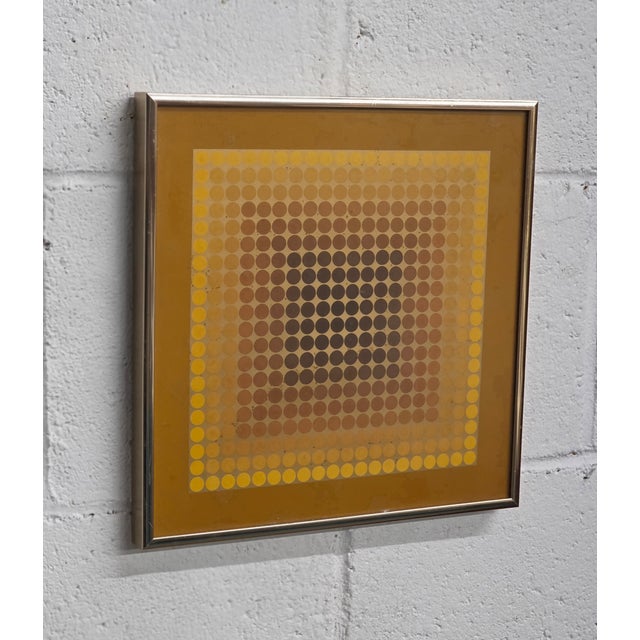 Mid-Century Modern 1970s Victor Vasarely Heliogravure CTA-101 Reproduction Print For Sale - Image 3 of 5