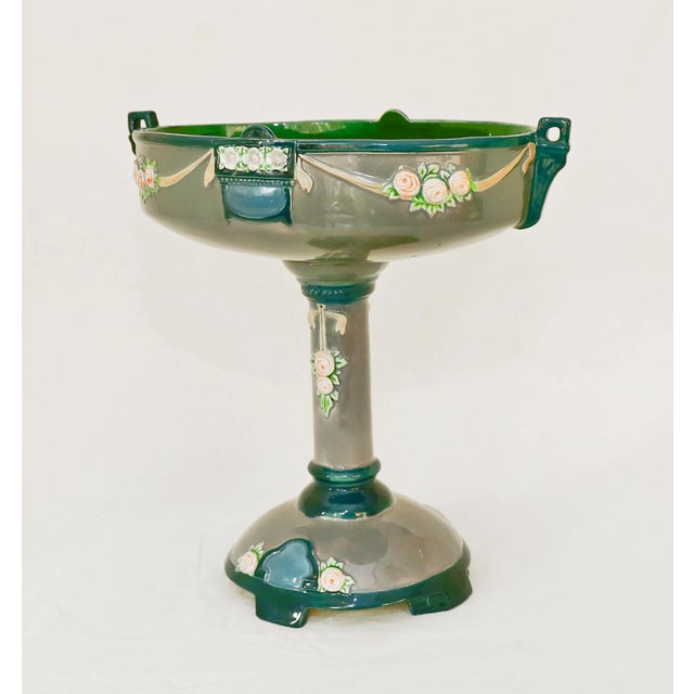 19th Century Art Nouveau Ceramic Centerpiece, 1890s For Sale - Image 5 of 9