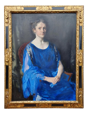 Archibald George Barnes, Portrait of Louisa E. Boycott-Grazebrook, Early 20th Century, Oil Painting on Canvas