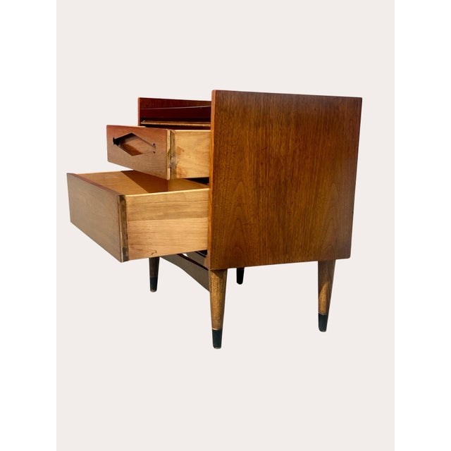 1960s Vintage Bassett Denmark Teak Nightstand, Made in Denmark, 1965 For Sale - Image 5 of 7