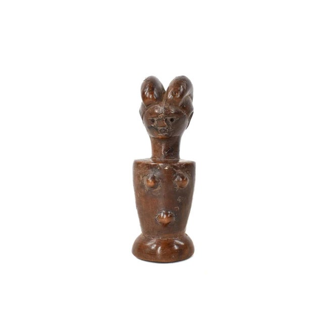 African Early 20th Century Nyamwezi Mwana Hiti Miniature Figure Tanzania 5 inch For Sale - Image 3 of 8