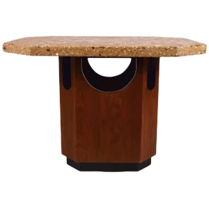 Octagonal Terrazzo Top Probber Table