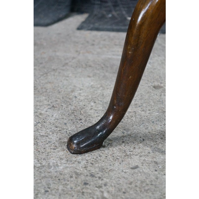 Antique Queen Anne Style Mahogany Pedestal Table Wine Plant Sculpture Stand 26" For Sale - Image 11 of 18