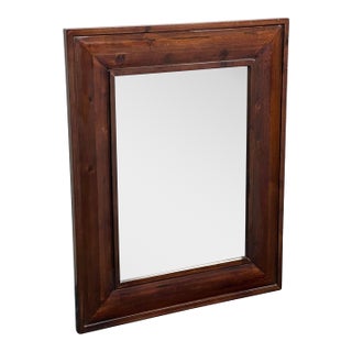 Pottery Barn Wooden Transitional Beveled Wall Mirror (Discontinued) Ralph Lauren, Grandmillennial & Cottagecore Decors. See Photos! For Sale