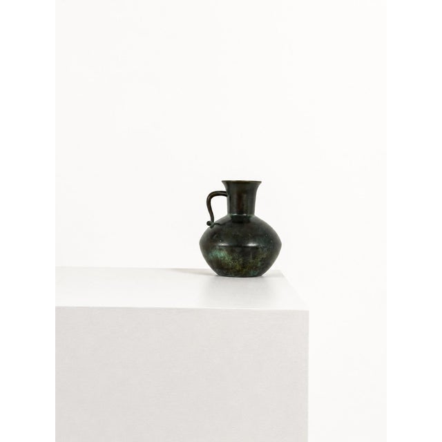 Swedish Bronze Vase by Jacob Ängman for Gab, 1930, in Very Good conditions. Designed 1920 to 1949 This piece has an...