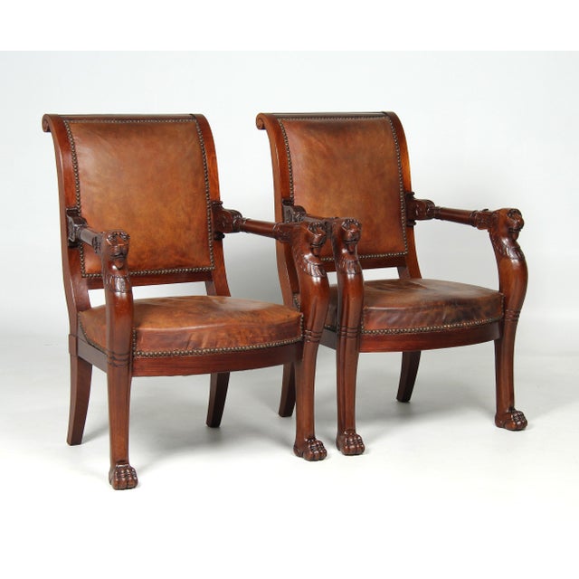 Empire Armchairs, 19th Century, Set of 2 For Sale - Image 16 of 16