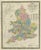 Antique Map of England and Wales Divided in Counties, 1854 For Sale