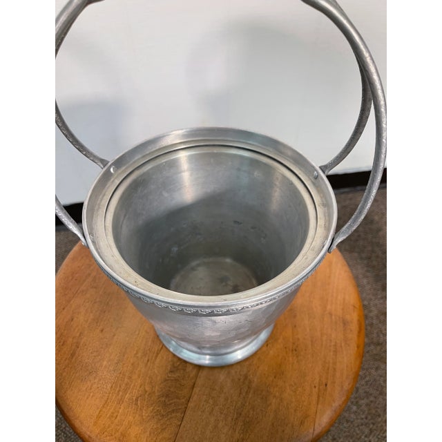 Vintage Lehman Hand-Forged Aluminum Ice Bucket For Sale - Image 10 of 13