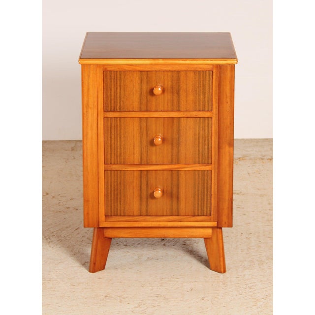 Mid-Century Modern Walnut Bedside Table from Morris of Glasgow, 1960s For Sale - Image 6 of 8