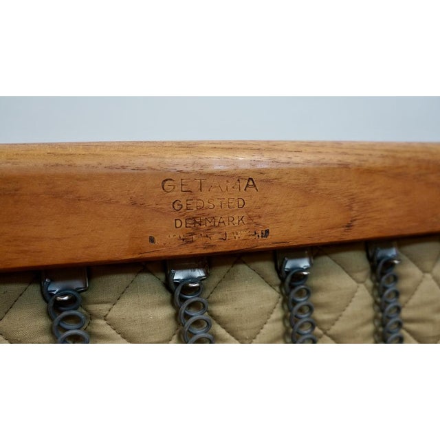 Brown GE-290 Armchairs in Teak by Hans J Wegner for Getama, 1950s, Set of 2 For Sale - Image 8 of 10