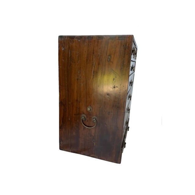 Late 19th Century Camphor Wood Lacquered Chinese Scholar Cabinet 'Qing Dynasty' For Sale - Image 6 of 12