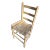 1970s Cream Wooden Slat Side Chair For Sale