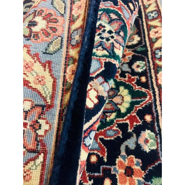 Traditional Pasagad DC Navy Sino Persian Mostofi Design Rug For Sale - Image 3 of 6