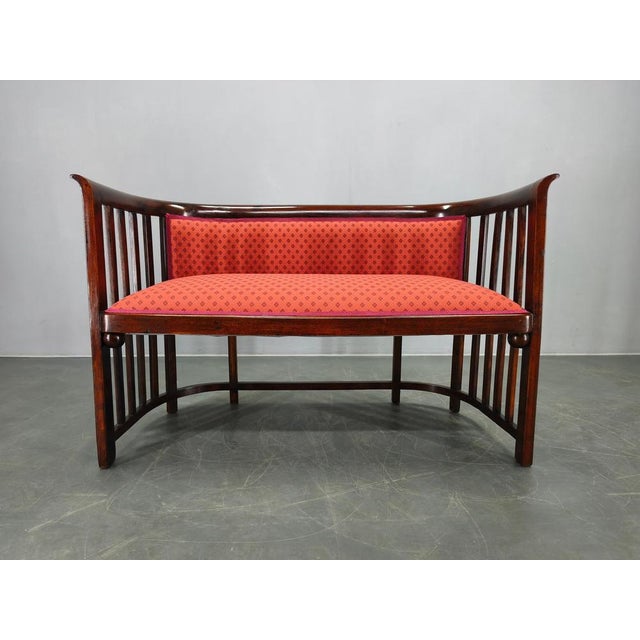 Vienna Secession Art Deco Beech Sofa by Josef Hoffmann, 1920s For Sale - Image 3 of 13