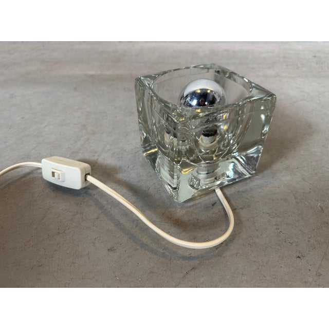 Glass Vintage Ice Cube Lamp from Peill & Putzler For Sale - Image 7 of 7