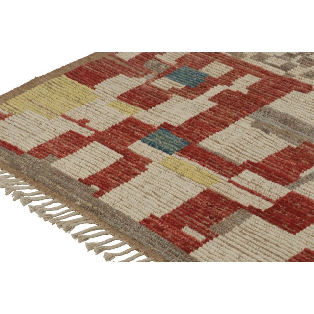 Rug & Kilim Rug & Kilim’s Modern Rug with Beige-brown Geometric Patterns - 13x18 For Sale - Image 4 of 6