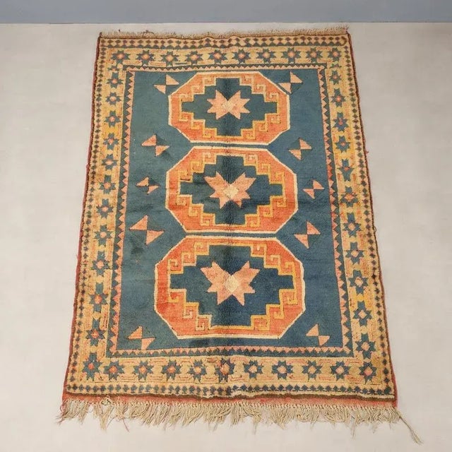 Turkish Kars Rug in Wool For Sale - Image 3 of 8