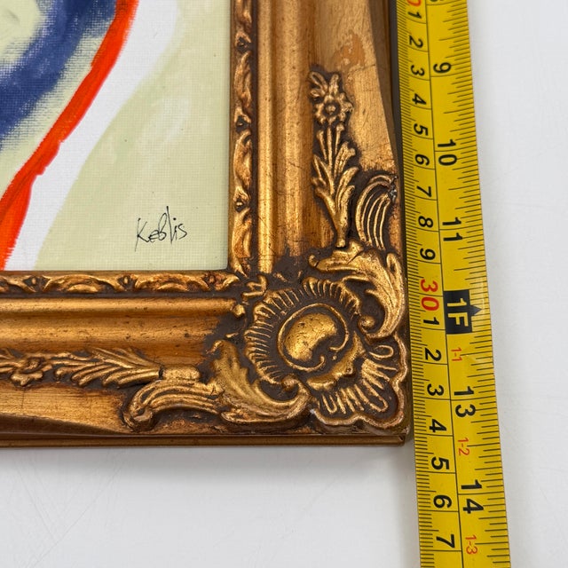 Original Contemporary Figurative Painting Nude Study Gold Ornate Frame For Sale - Image 9 of 11
