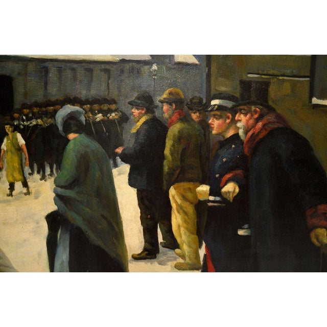 A. McDonald, Figures, 1931, Oil on Canvas For Sale - Image 7 of 11