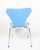 Dining Table Chairs Model 3107 in Light Blue by Arne Jacobsen for Fritz Hansen, 1980s, Set of 5 For Sale - Image 6 of 9