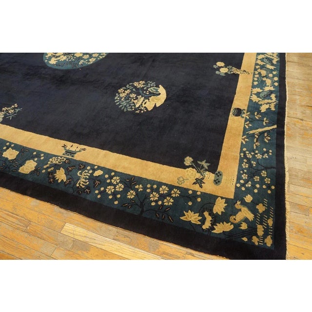 Early 20th Century Chinese Peking Carpet ( 10' x 12' 6" - 305 x 382 ) For Sale - Image 10 of 12