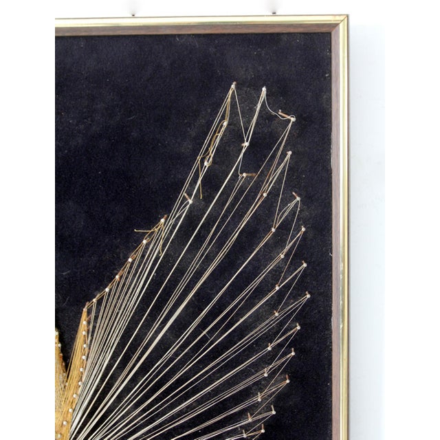 Wood Vintage 70s American Eagle String Art Wall Hanging For Sale - Image 7 of 10