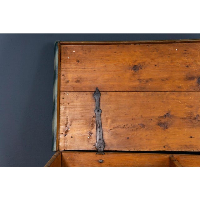Large Antique Softwood Chest For Sale - Image 12 of 18