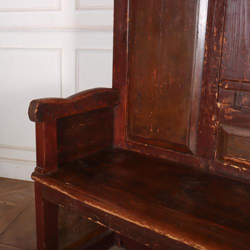 18th Century Spanish Painted Bench For Sale - Image 3 of 8