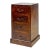 Vintage Italian Burl Wood 4-Drawer Nightstand or Side Chest For Sale