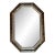 Venetian Hexagon Giltwood Gold Vain Wall Mirror For Sale