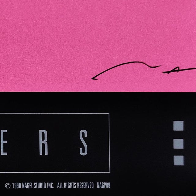 Paper Pin Up Art Poster after Patrick Nagel, 1990 For Sale - Image 7 of 8