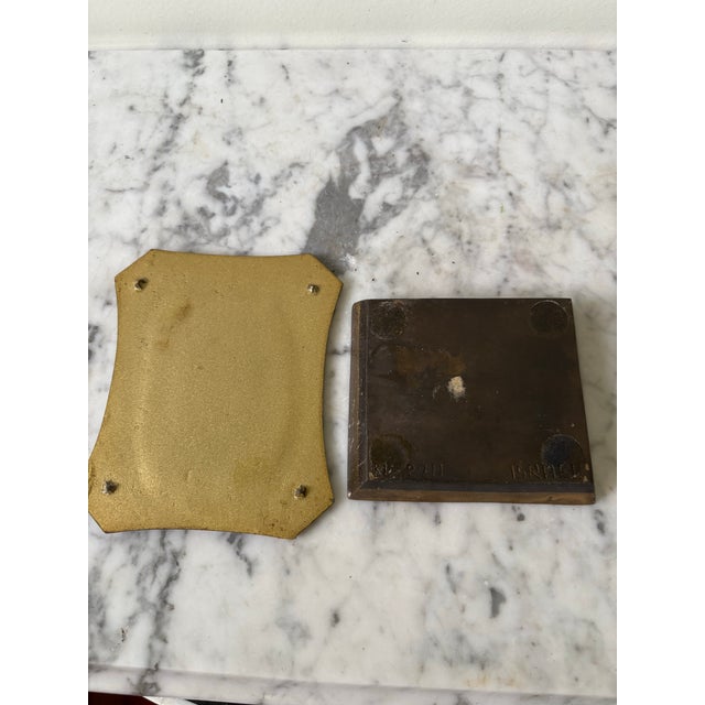 Metal Vintage Brass Box Stamped Israel For Sale - Image 7 of 7