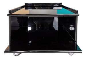 Rumo Black Lacquered Bed Table by K. Takahama for Studio Simon by Gavina, 1970s