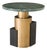 Jojo 30" Modern Green Marble Bistro Table-Contract Grade For Sale