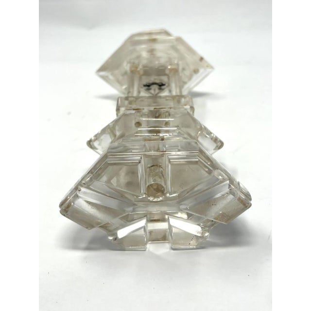 Transparent Mid 20th Century Carved Rock Crystal Pagoda Model For Sale - Image 8 of 12
