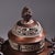 Copper & Silver Dragon Incense Burner, Coiled-Dragon Censer With Elephant Feet For Sale - Image 10 of 10