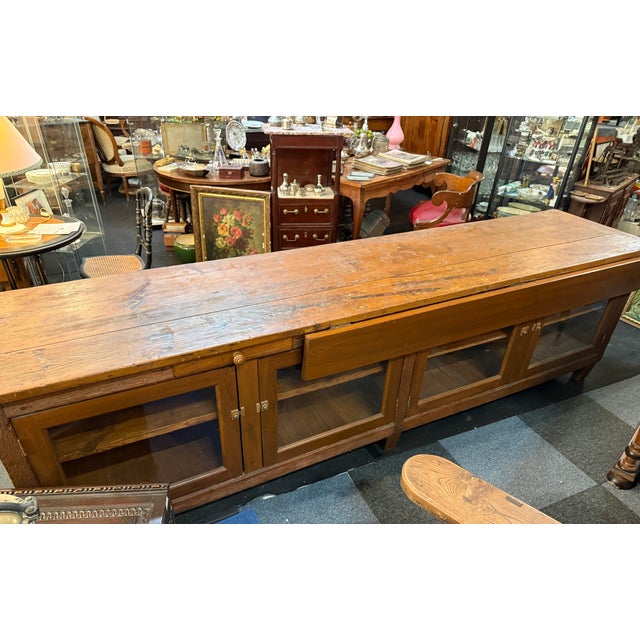 Wood Vintage Grocery Store Counter, 1950s For Sale - Image 7 of 10
