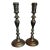Vintage Brass Candleholders, a Pair For Sale