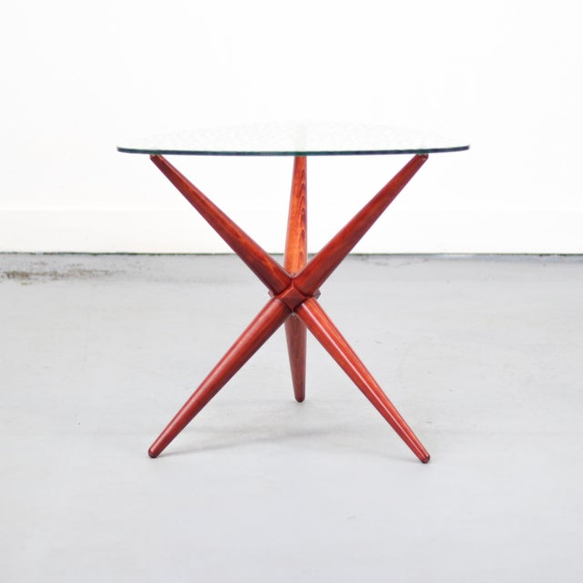 Vintage Star-Shaped Side Table, 1960s, in Very Good conditions. Designed 1960 to 1969