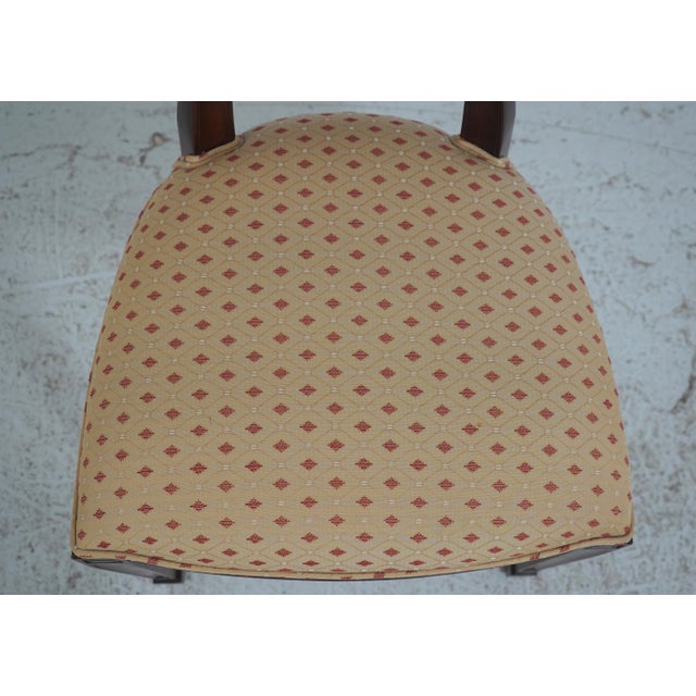 Set of 8 Maitland Smith Shield Back Mahogany Dining Room Chairs For Sale - Image 12 of 18