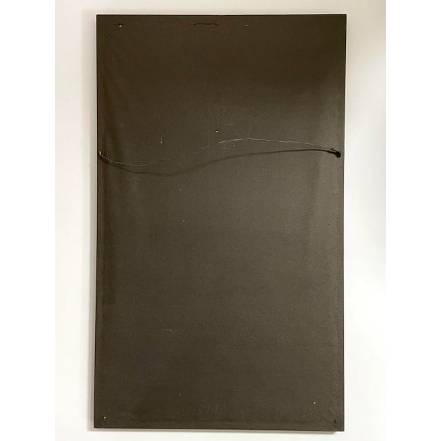 Vintage Embroidered Linen Floral Still Life in Asian Vase For Sale - Image 11 of 12