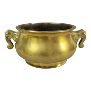 Antique Chinese Bronze Censer With Xuande Mark, Late Qing, Circa 1880–1900 For Sale