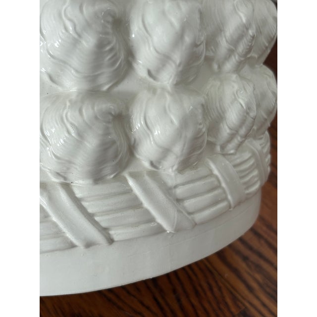 1970s Vintage Clamshell Trompe Le' Oeil Garden Stool -Made in Italy For Sale - Image 10 of 12