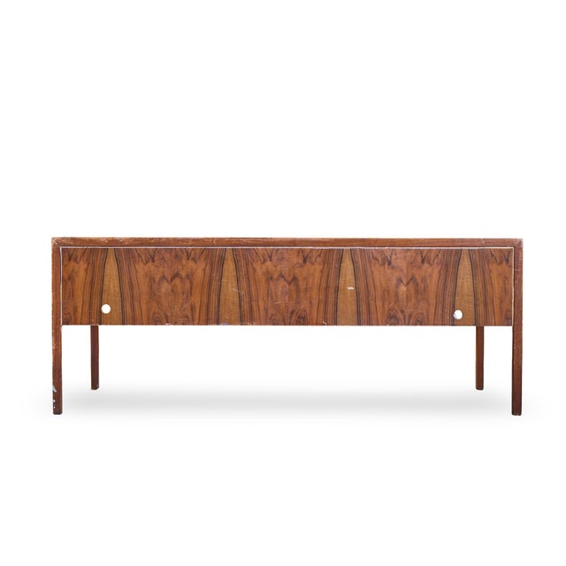 Alma Mid Century Rosewood and Leather Executive Desk For Sale - Image 9 of 10