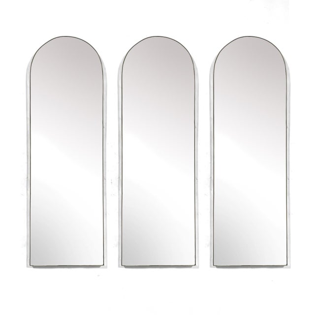 Mid-Century Modern Mid 20th Century Set of Three Regent Arch Top Wall Mirrors For Sale - Image 3 of 7