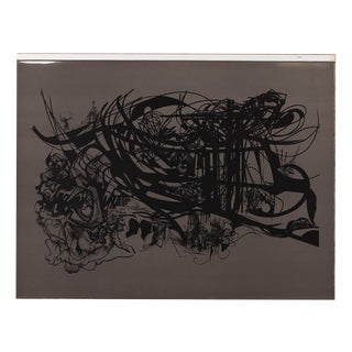 Raymond Moretti, Rimbaud's Illuminations in Black, Lithograph For Sale