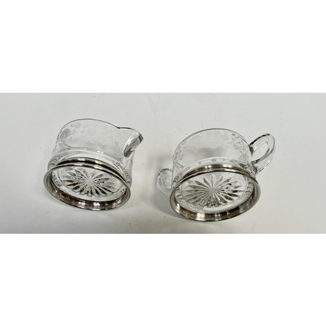 Vintage Duncan & Miller First Love Sugar and Creamer For Sale - Image 11 of 12
